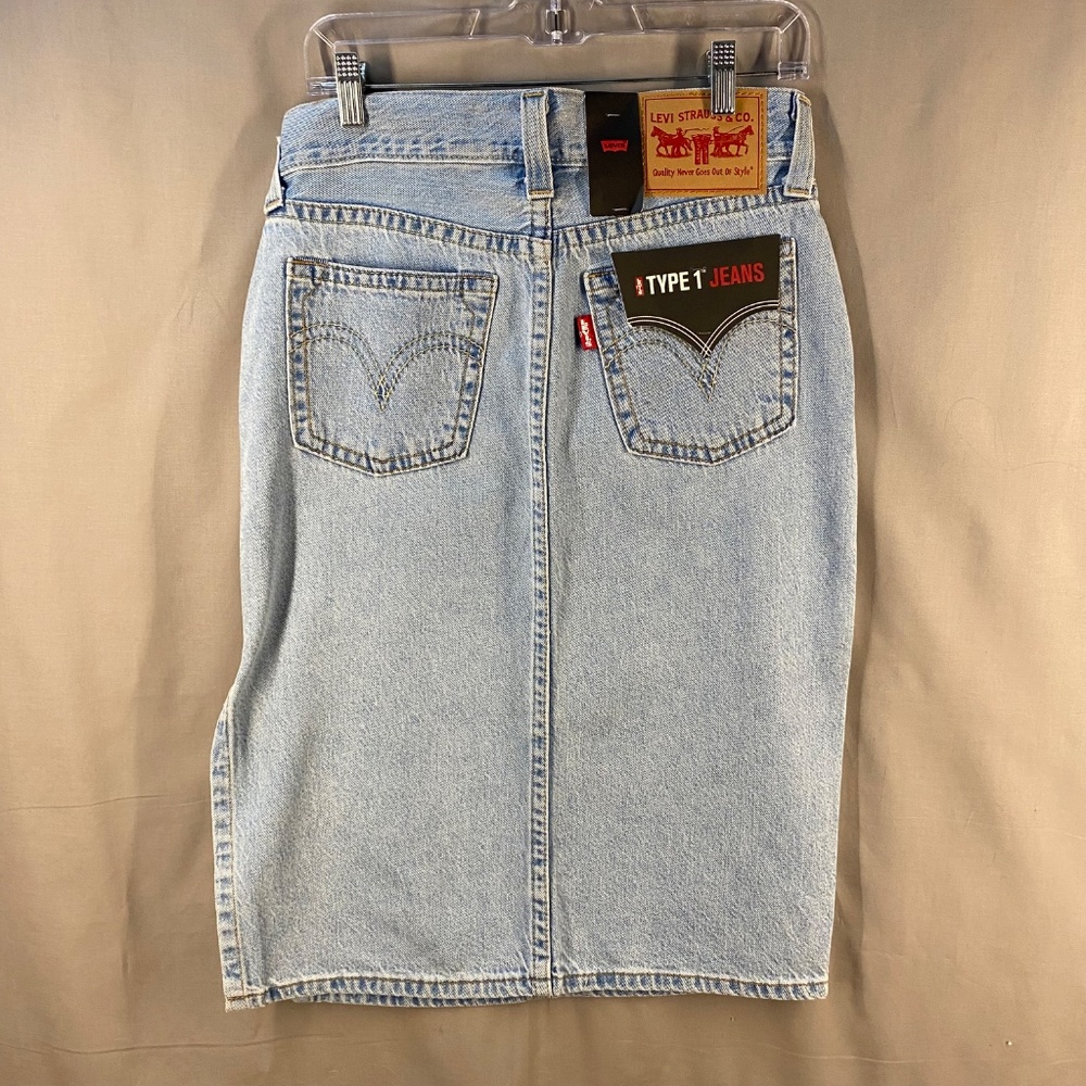 Levi's Premium Type 1 Jeans Skirt - size 27 - Picture 2 of 15
